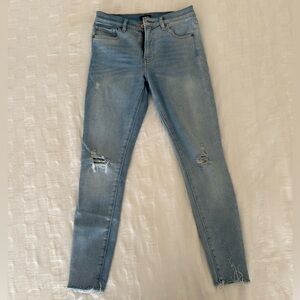 Express Light Blue Skinny Jeans